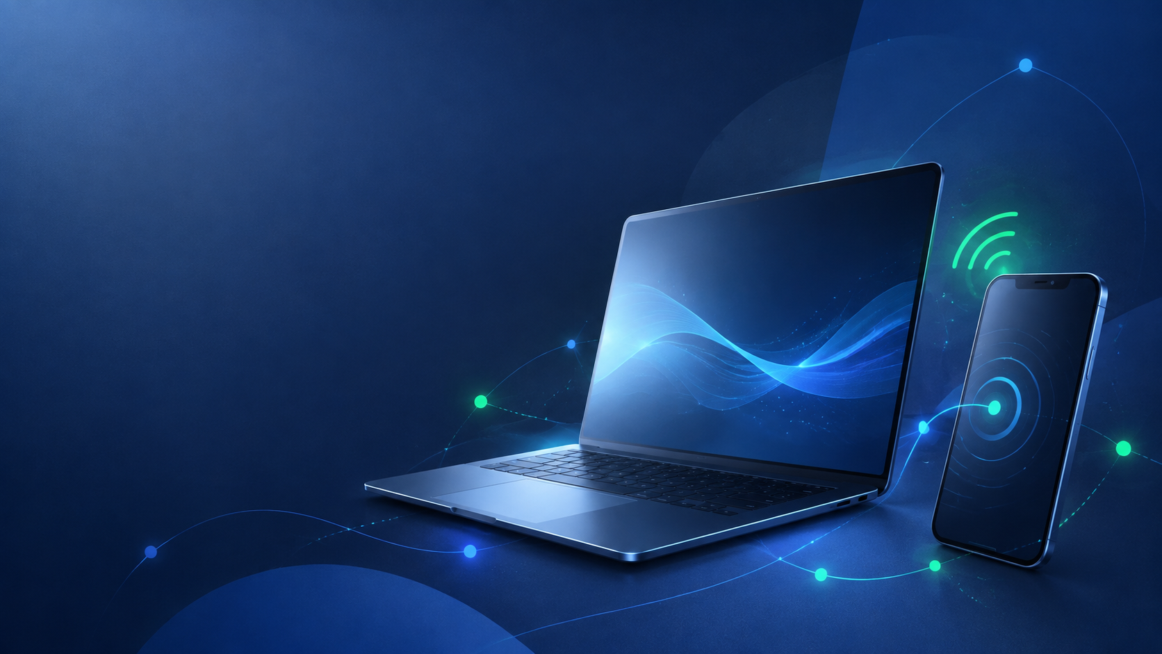 Dispositivos conectados por sinais de rede e dados